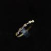 Anillo japonés de deseo para mujer, plata de ley S925 bañada en oro de 14 quilates, anillo de cola para dedo meñique, anillo de cola para novia, venta al por mayor de fábrica.