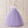 Vestido de Princesa Aisha de Frozen para Niñas Europeas y Americanas Vestido de Noche de Tirantes para Niños Disfraz de Cosplay