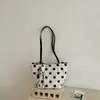 Bolso Cubo de Lunares Estilo Coreano 2026 Verano Nuevo Informal y Elegante Bolso para el Trabajo y el Viaje Bolso de Hombro de Alto Valor