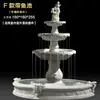 Fonte de água corrente estilo europeu, pátio externo jardim, lago de peixes, elemento aquático, decoração de paisagem, ornamento de casamento, poço dos desejos