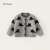 Ropa para Niños Bangxuan Ropa de Otoño Cárdigan de Estrella Sudadera con Cremallera para Niños Chaqueta Vaquera Conjunto de Dos Piezas para Niños