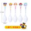 Cuchara de Dibujos Animados para Niños, Cuchara y Tenedor para Arroz Lindos y Resistentes a Caídas, Cucharita para Postre de Aspecto Elegante, Melamina Vajilla para Bebés y Niños Pequeños para Complementos Alimenticios