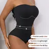 Roupa íntima feminina com amarração cruzada na cintura, leve, justa, modeladora do corpo, calcinha fio dental respirável para beleza do corpo, peça única modeladora do corpo
