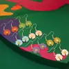 Pendientes de Aro con Margaritas Pequeñas de Moda Transfronteriza Europea y Americana, Pendientes Creativos Dulces de Girasol, Pendientes Sencillos y Versátiles de Venta Caliente