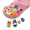 Set de 10 Piezas de Dijes de Zapatos de Dibujos Animados Zootopia, Accesorios para Zapatos de Goma Blanda, Decoraciones DIY para Sandalias y Pantuflas