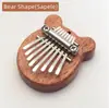 Mini piano de pulgar kalinba piano piano de dedo medio 8 tonos kalimba mini piano de pulgar para principiantes portátil