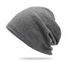 Gorro Holgado Liso Cálido de Otoño e Invierno Venta al por Mayor Gorro de Lana Engrosada para Maternidad Gorro de Punto para Hombres y Mujeres Sombrero para Clima Frío Ciclismo al Aire Libre