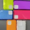 Capa para Celular de Cor Fluorescente Anti-Queda com Almofada de Ar em TPU para iPhone 17 Adequada para Apple 16Pro Transparente Borracha Macia Capa com Pressão de Ar 15