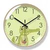 6343 reloj de pared infantil de gato genial de dibujos animados reloj de sala de estar animal lindo reloj de educación temprana silencioso larga duración reloj de cuarzo