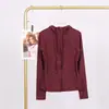 Jaqueta com Capuz Lulu em Estoque com Etiqueta, Entrega Direta, Roupa para Corrida e Yoga, Cardigan Esportivo Slim-Fit com Zíper