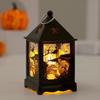 Lámpara de calabaza portátil de Halloween, lámpara de vela electrónica LED, accesorios de decoración para fiestas, lámpara de ambiente, adornos, suministro al por mayor
