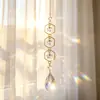Fornecimento transfronteiriço de sinos de vento de cristal de estrela e lua, apanhadores de sol, decorações de janela, artesanato para casa, presentes, itens feitos à mão DIY