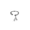 Estilo Coreano Versátil Nicho Estilo Ins Diseño Alto Nivel Frío Estilo Etiqueta de Amor Pulsera Anillo Abierto Distintivo para Mujeres