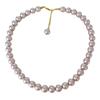 Collar de Perlas de Imitación Rosa Manta de Vidrio Shijia para Mujer, Versátil, Redondo, Ligero, Ajustable, Cadena para Clavícula