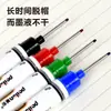Marcador de cabeza larga pluma de aceite negra pluma impermeable de secado rápido marcador para carpintería y azulejos cabeza de pluma larga de 20 mm de profundidad