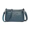 Bolso de Mujer 2026 Nuevo Modelo Bolso de Hombro para Dama, Bolso de Hombro con Relieve de Moda para Madres de Mediana Edad, Bolso Cruzado Simple y Versátil
