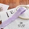 Cinta de tela morada, cinturón de gasa, accesorios para el cabello hechos a mano, material para lazos, horquillas, accesorios para el cabello