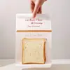 Saco de Embalagem para Pão de Forma 450g Selagem com Arame Enrolado Saco Quadrado Fatiado Assado Mochi Biscoito Alimento Saco com Fecho Ziplock