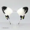 Diadema de orejas de gato de felpa transfronteriza, conjunto de collar y pulsera de cola de gato, accesorios de cosplay, accesorios para actuaciones