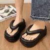 Chanclas de suela gruesa de EVA Transfronterizas para Mujer Verano Ropa de Exterior Nueva Moda Pies Famosos de Internet Sandalias de Playa