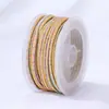 Cuerda Ruyi Dorada Boting de 2 mm Estilo Tibetano Cordón Trenzado de Hilo Dorado Teñido Degradado Rollo Pequeño de 7 m Cordón Trenzado Hecho a Mano Venta al Por Mayor