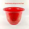 Fornecimento por atacado vaso de plástico grande vaso de plástico vermelho barraca de cinco reais fornecimento loja de cinco reais