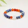 Populares en el comercio exterior, pulseras de cuentas hechas a mano para hombres y mujeres para aliviar la ansiedad, pulseras de la suerte del zodíaco de cristal natural europeas y americanas
