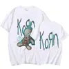 Camiseta Masculina Korn Lançamento de Álbum de Música de Banda de Rock Cruzada Aliexpress Retro Metal Gótico t
