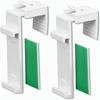 Accesorios para persianas enrollables de cortina plegable, cortina plisada, instalación sencilla, soporte fijo, accesorios para cortinas de plástico blanco