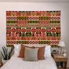 Tapiz bohemio de felpa nórdica con diseño de mandala para dormitorio, diseño de tela colgante, para mesita de noche