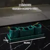 Juego de Tazas para Enjuague Bucal Combinación Taza para Lavar Portacepillos de Dientes Cerámica Portacepillos de Dientes Eléctricos Set Hogar Nórdico Lujo Ligero