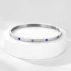 Explosiones transfronterizas circón de color moda diamante completo acero de titanio no se desvanece nicho sentido de alto nivel pulsera de pareja de novias