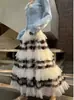 Diseño de Nicho Falda Larga para Mujer Primavera 2026 Nuevo Estilo Dulce Falda Plisada Holgada Adelgazante Casual Falda Larga