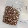 Rhinestones para Uñas Color Champagne de Fondo Plano Paquete Mayorista de 1440 Piezas, Incluyendo Rhinestones para Uñas de Forma Gota de Agua Grande y Pequeña, Cubo, Octágono Largo e Irregular