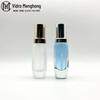 Em estoque transparente 30ml leque do mar frasco quadrado plano de vidro frasco para base frasco para essência frasco para emulsão em estoque