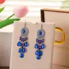 Novos Brincos Ovais de Comprimento Médio em Forma de Gota d'Água, Brincos Boêmios, Joias Femininas Atacado, Joias Daisy Yiwu