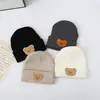 Gorros Infantiles para Otoño e Invierno, Lindos Gorros de Lana Finos de Oso para Niños, Gorros Tejidos Súper Lindos para Niños y Niñas, Bebés y Niños Pequeños