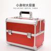 Caja de Maquillaje Aleación de Aluminio Apertura Doble Portátil Caja para Belleza y Uñas Caja de Almacenamiento de Maquillaje para Maquillador Caja de Herramientas de Belleza Impermeable