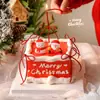 Decoração de Bolo de Natal para Celebridade da Internet 2025 Sino Papai Noel Boneco de Neve Decoração de Sobremesa de Confeitaria Plug-in