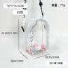Funda Protectora de Muñeco de Felpa de Jardín Tejido Ligero Sp Labubu Bolso para Cochecito de Fiesta Sentado Bolso Cruzado Ita Estampado 15cm