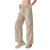 Procesamiento y Personalización de Pantalones Deportivos Ligeros para Exterior Impermeables, Leggings, Pantalones de Yoga, Ropa de Fitness Plisada con Cordón para Mujer