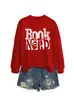 Nerd de Libros Amazon Ebay Estación Independiente Moda Elegante Casual Nueva Sudadera Camiseta Básica para Mujer Otoño e Invierno