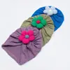 Novo Gorro Jacquard de Cor Pura para Bebê, Gorro de Flor Fofa para Bebê, Chapéu Fetal Macio e Confortável para Crianças para Todas as Estações