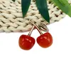 Colgante de Cereza 3D Accesorios de Fruta DIY Encanto Linda Fruta Multicolor Colgante Cadena de Teléfono Colgante
