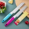 Cuchillo para Fruta de Acero Inoxidable con Mango de Plástico, Cuchillo Pelador Afilado para Uso Doméstico, Cuchillo Pelador de Frutas y Verduras al por Mayor Asakh-No.852