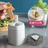 Suporte Criativo Automático Pop-Up para Palitos de Dente para Uso Doméstico, Recipiente de Palitos Tipo Pressão para Sala de Estar e Restaurante, Suporte Portátil para Palitos
