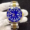 Punto de Venta al por Mayor Negro Azul Verde Fantasma del Agua Automático Mecánico Luminoso Negocio Correa de Acero Reloj para Hombre Laojia Daisika Reloj