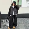 Conjunto Outono e Inverno para Meninas 2025 Nova Moda Estilo Coreano Tendência Céu Estrelado Conjunto de Algodão para Crianças Maiores