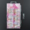 Europeo y Americano Usable Caja de 100 Piezas Manicura Molde de Uñas de Cristal Transparente Pieza de Uña Corta Rápida Uña de Fototerapia Uña de Cristal