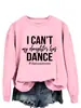 Não Posso Minha Filha Tem Camiseta Feminina Redonda Solta Moda Europeia e Americana Amazon Wish Manga Curta